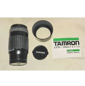 Tamron AF Tele Macro 90-300mm 1:4.5-5.6 Lens W/ Filter Lens Cap, Manual